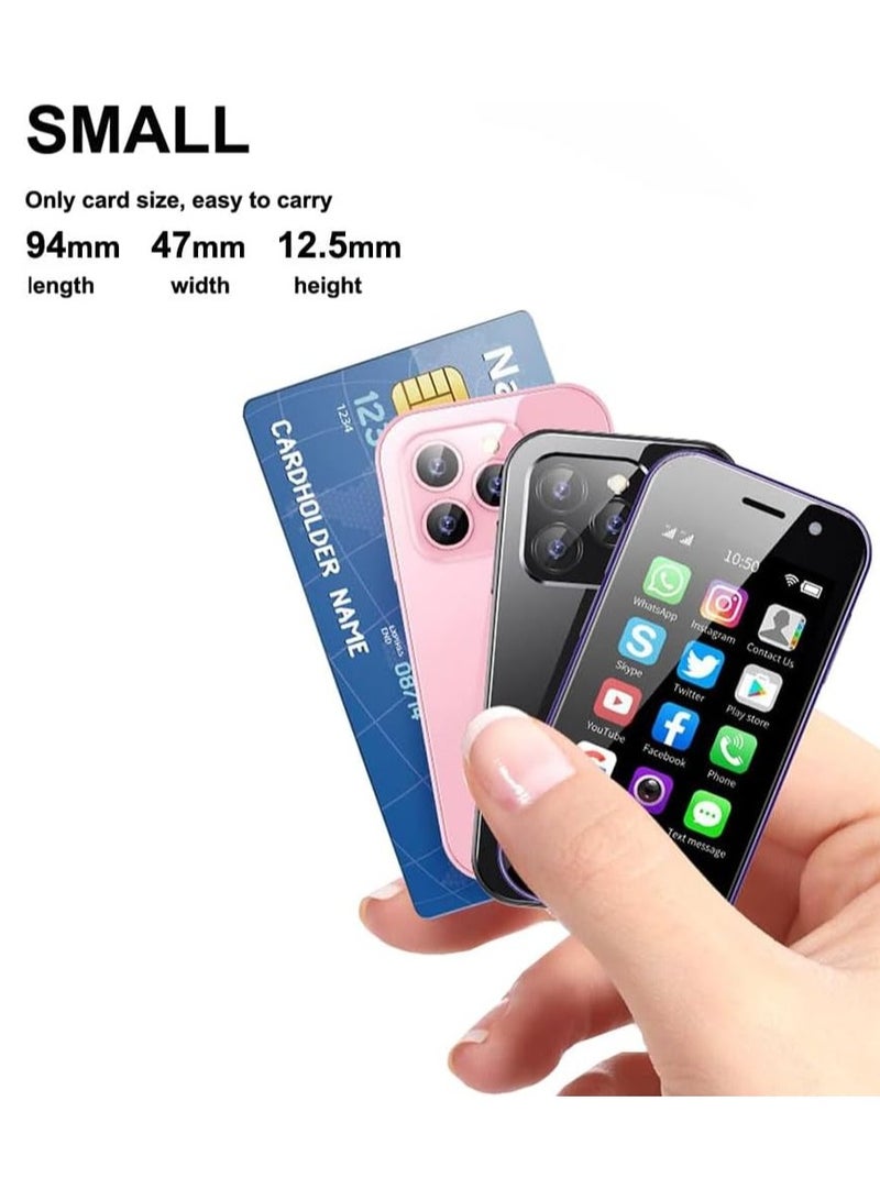 SOYES XS15 Pro Super Mini Mobile Phone Android Quad Core Black, Mobile Mini Smartphone Ultra Small - Image 2