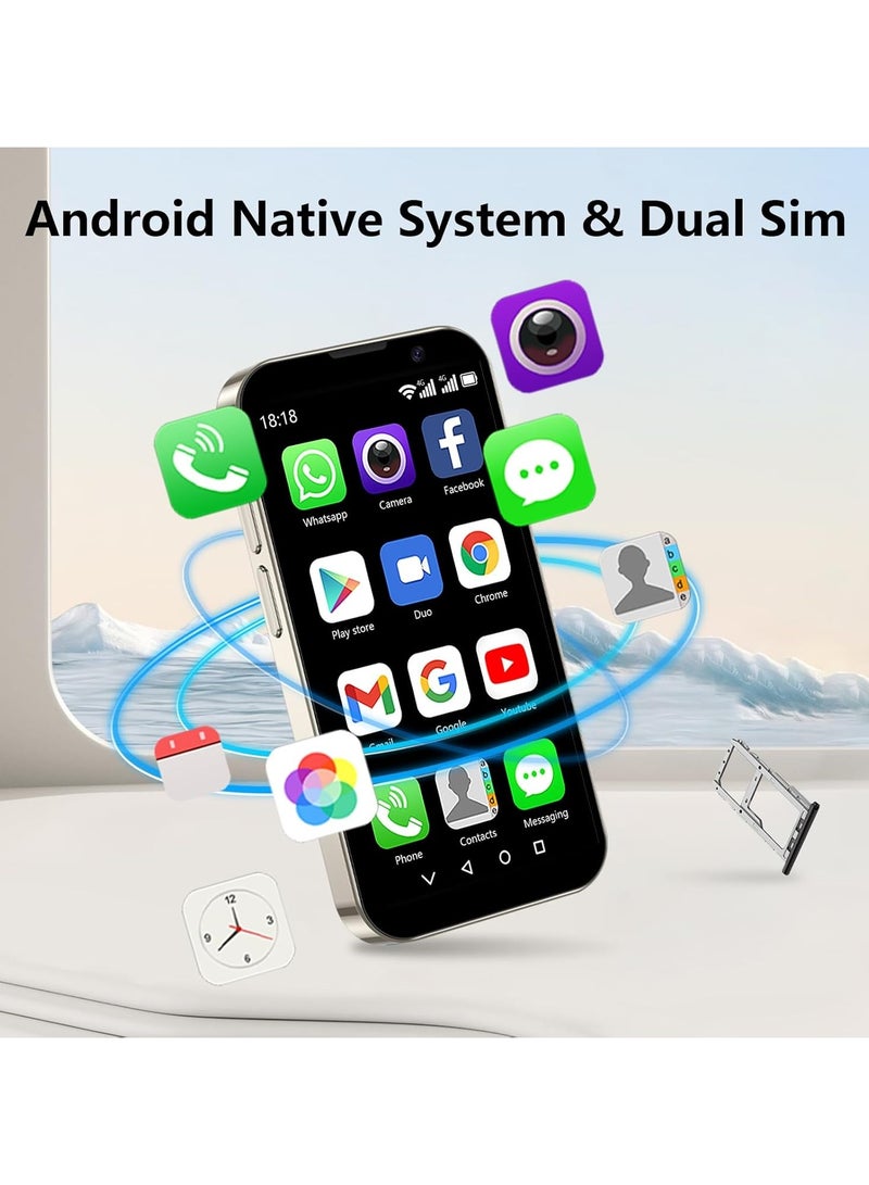 SOYES XS15 Pro Super Mini Mobile Phone Android Quad Core Black, Mobile Mini Smartphone Ultra Small - Image 3