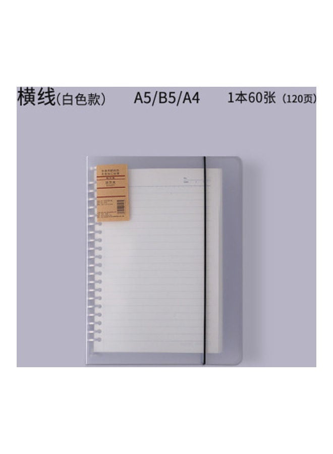 NIBEMINENT Loose-Leaf Detachable Minimalist Notepad white