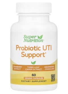Super Nutrition Probiotic UTI Support 60 Veggie Capsules 