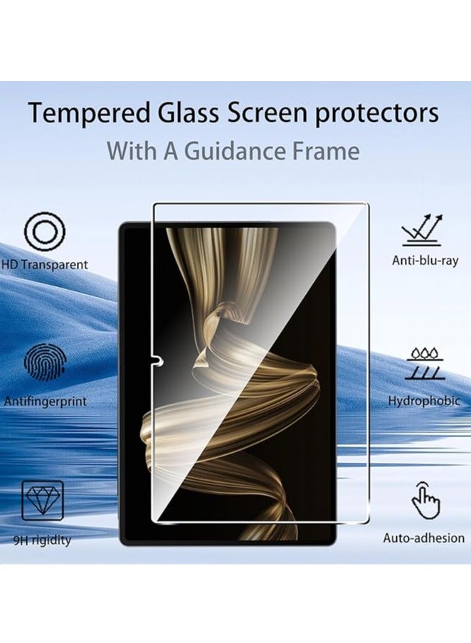 عام حامي شاشة مناسب لـ Huawei MatePad Pro بحجم 12.2 بوصة (2024)، حزمة تضم 2 حامي شاشة فائق الوضوح، حامي شاشة بصلابة 9H، بدون فقاعات. - Image 2
