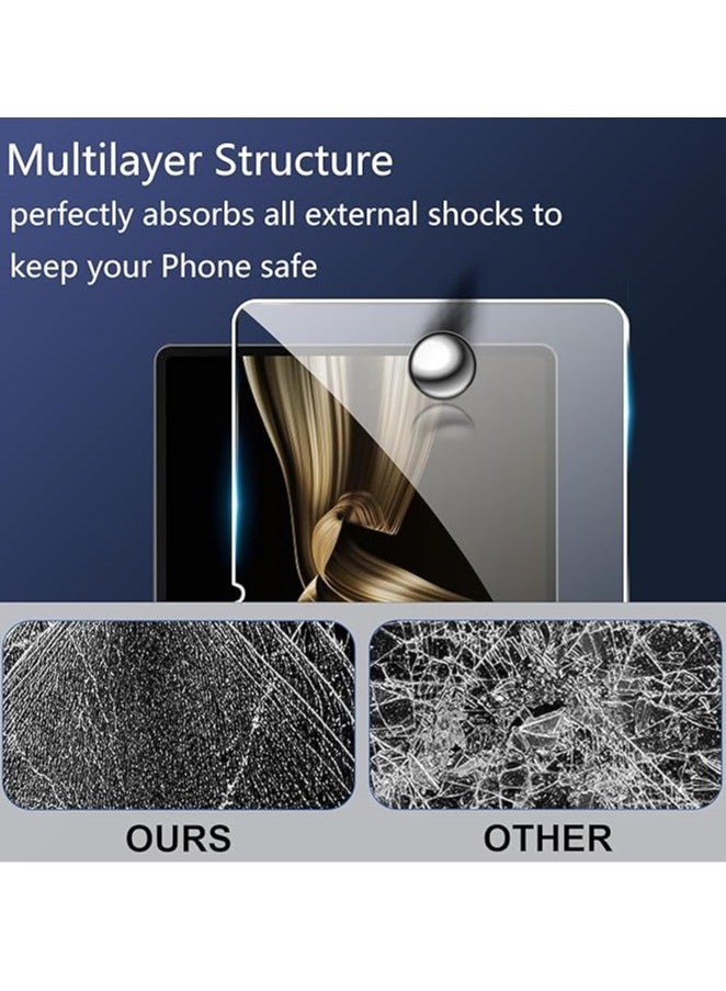 عام حامي شاشة مناسب لـ Huawei MatePad Pro بحجم 12.2 بوصة (2024)، حزمة تضم 2 حامي شاشة فائق الوضوح، حامي شاشة بصلابة 9H، بدون فقاعات. - Image 4