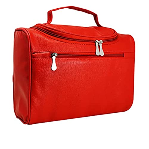 Adbeni Multifunctional Extra Large Cosmetic bag for travel | Waterproof Household Grooming Kit Storage | Makeup Organisers for accessories for men & Women (Red-08) - Image 1