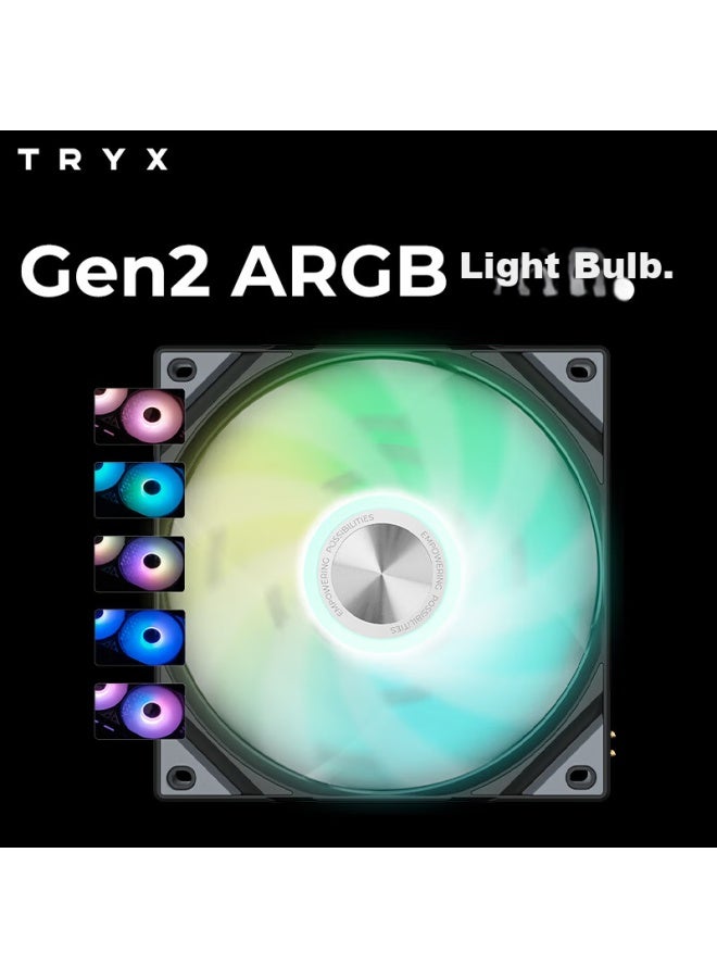 Tryx Rota Dark Star Sl Argb 120 Fan Triple Pack Black - Image 4