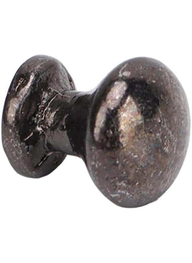 8Pcs 1:12 Scale Miniature Round Head Knobs, Dollhouse Door Handle Knobs, Mini Drawer Pulls, Dollhouse Accessories (Black)  - Image 5