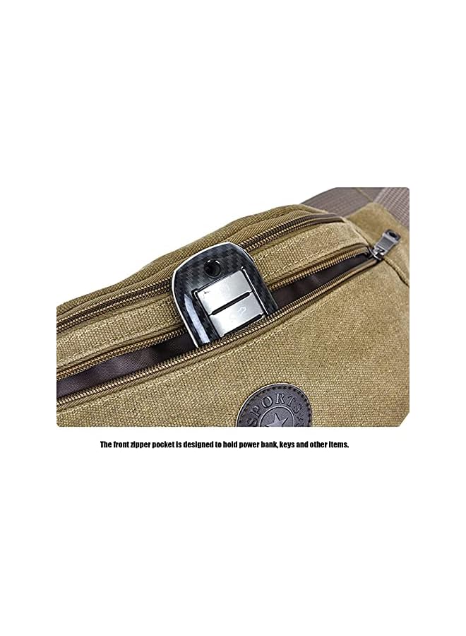 PROMASS Men Women Classic Military Tactical Waist Pack Outdoor Durable Portable Fanny Pack for Hiking, Walking, Festivals, Travel Large Army Waist Bag Hunting Hip Belt Bag Pouch Fishing Bum Bag  - Image 5
