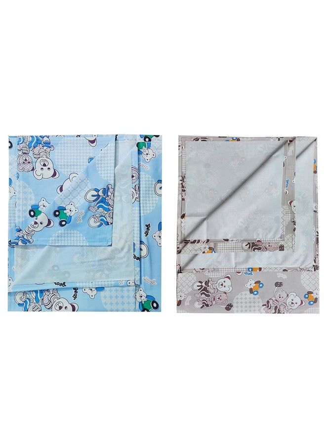 Ecosoft Plastic Sheetpvc Sheet For Kidsrubber Sheet For Babiesbed Wetting Protector(90 X 135 Cm) (Bear Blue & Brown) - Image 3