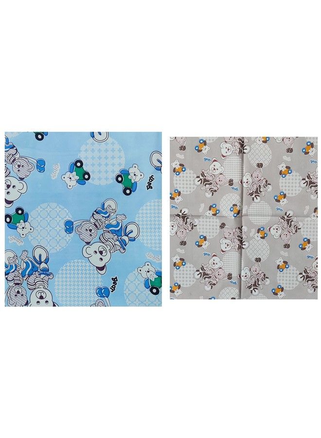 Ecosoft Plastic Sheetpvc Sheet For Kidsrubber Sheet For Babiesbed Wetting Protector(90 X 135 Cm) (Bear Blue & Brown) - Image 2