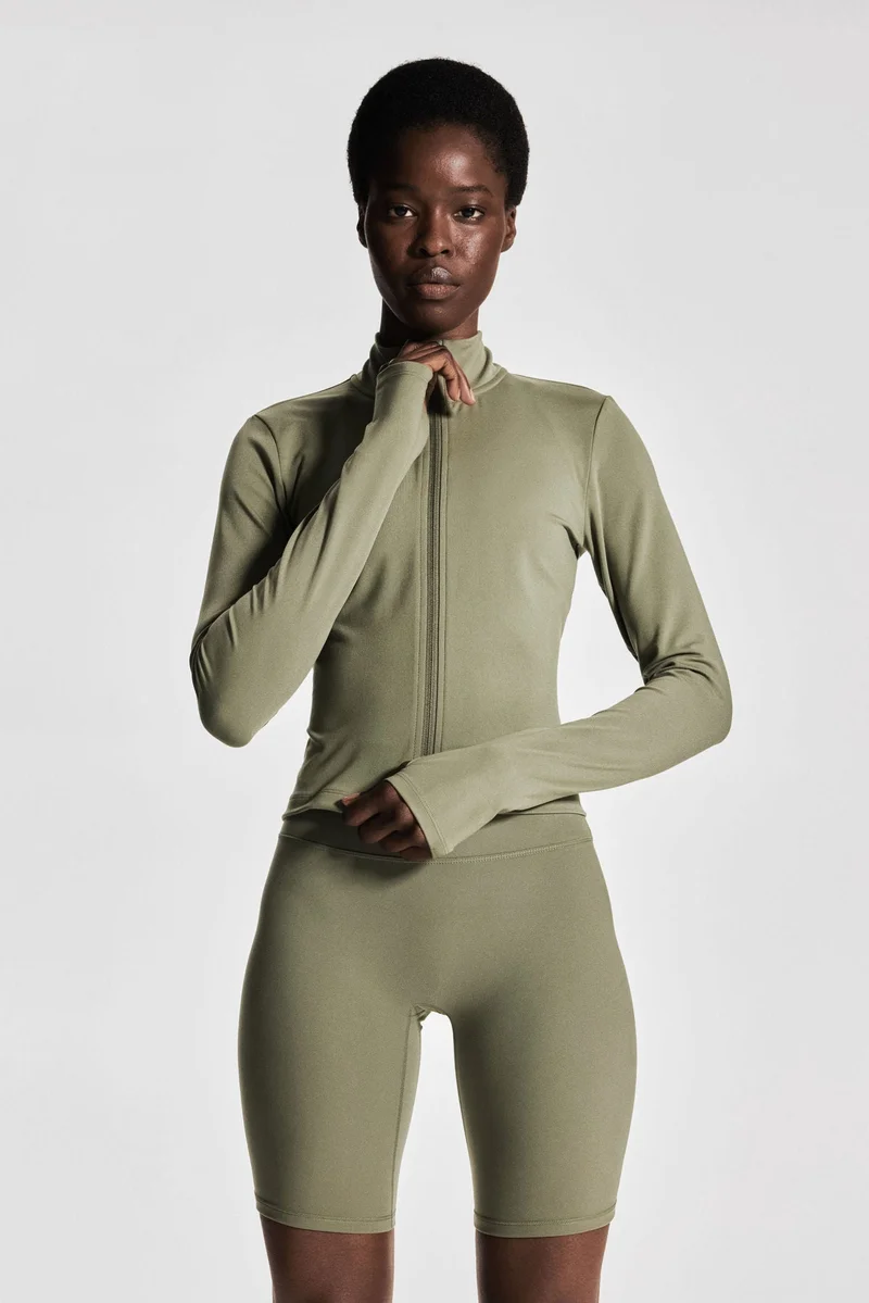H&M SoftMove™ Zip-through sports jacket