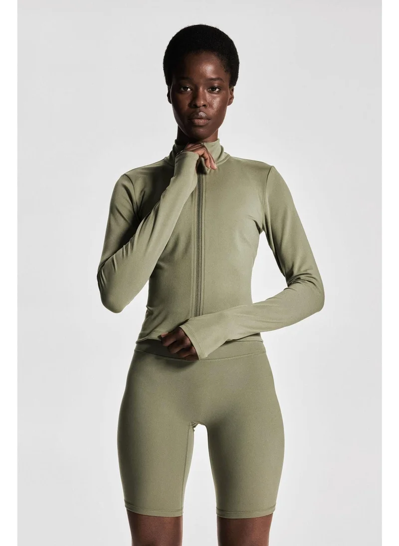 H&M SoftMove™ Zip-through sports jacket