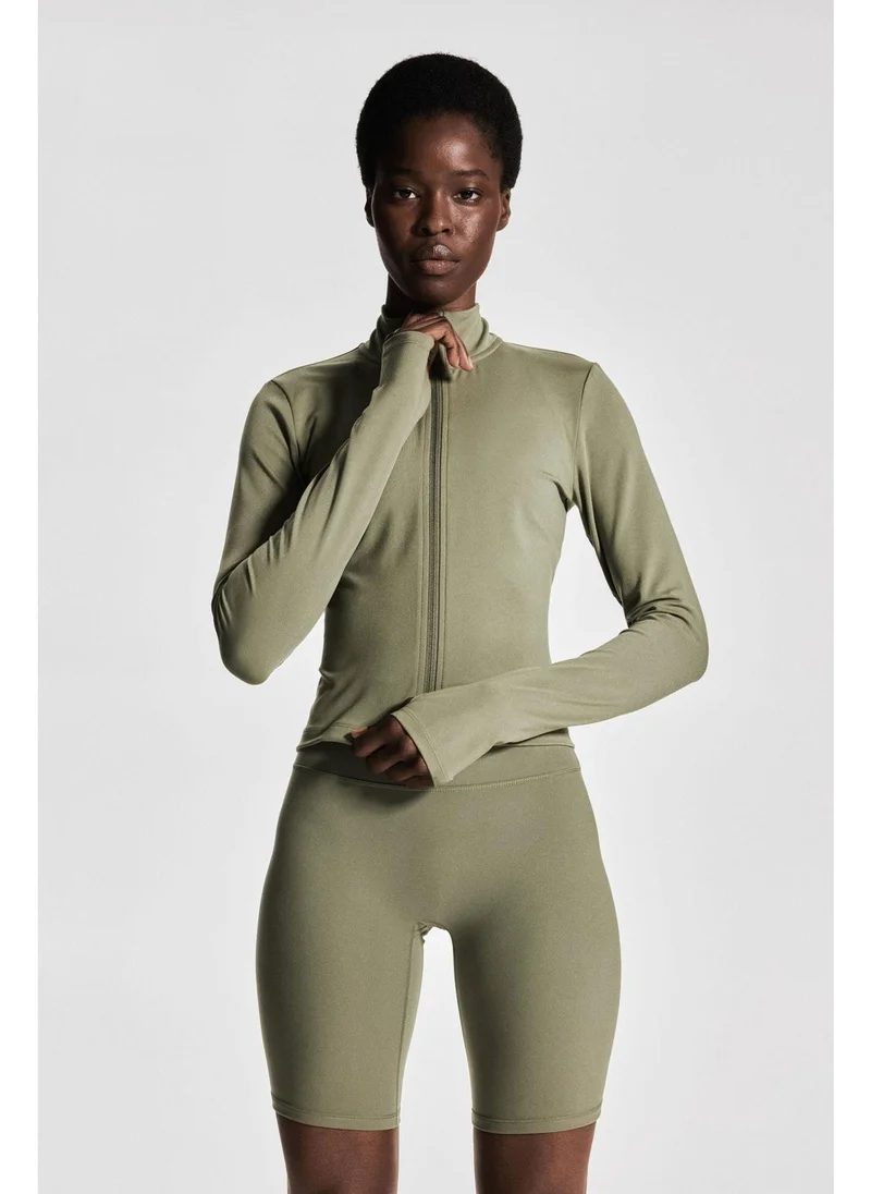 H&M SoftMove™ Zip-through sports jacket
