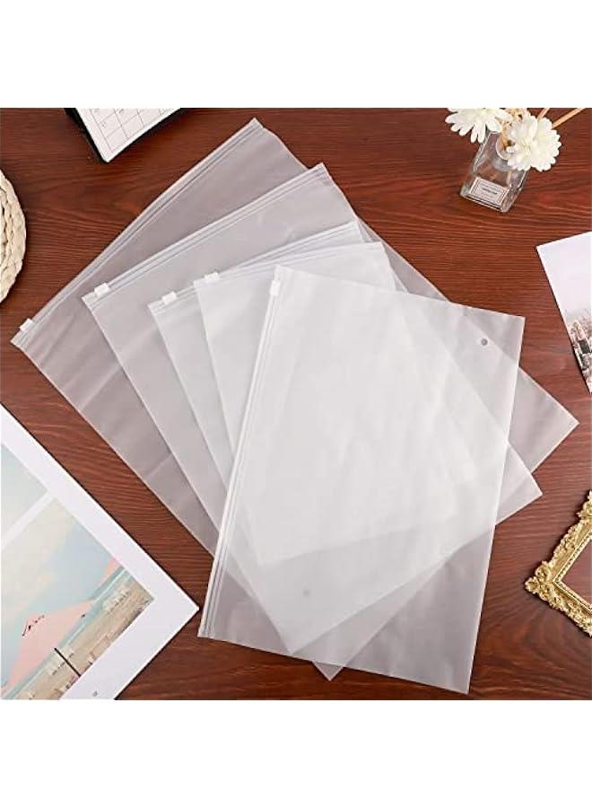 هوكور حقيبة متعددة الاستخدامات للملابس والأحذية ومستلزمات التجميل، مقاومة للماء، 5 أحجام مختلفة، بيضاء - Image 2