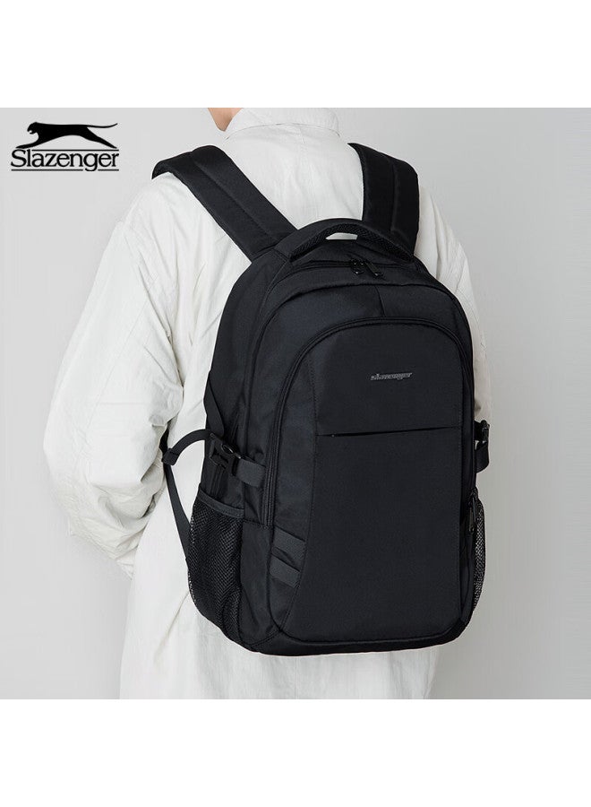 Slazenger Men's Backpack, Travel Backpack, Large Capacity Laptop Bag, 16-inch Business Laptop Bag, Black - Image 4