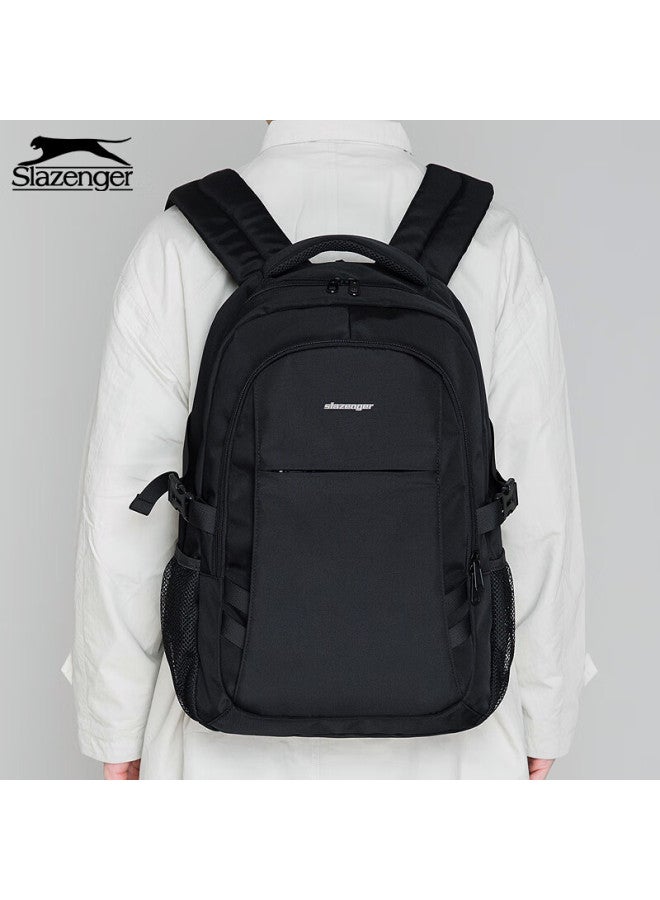 Slazenger Men's Backpack, Travel Backpack, Large Capacity Laptop Bag, 16-inch Business Laptop Bag, Black - Image 5