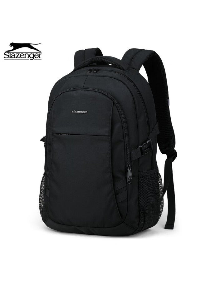 Slazenger Men's Backpack, Travel Backpack, Large Capacity Laptop Bag, 16-inch Business Laptop Bag, Black - Image 1