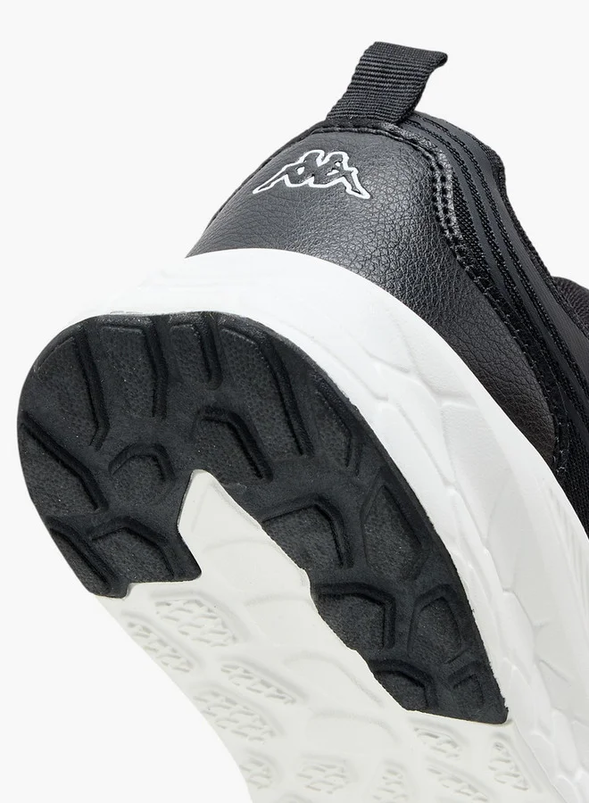Kappa Boys' Logo Print Sports Shoes with Hook and Loop Closure