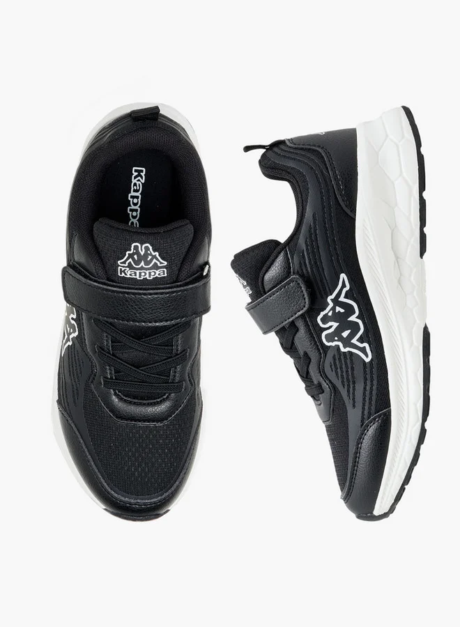 كابا Boys' Logo Print Sports Shoes with Hook and Loop Closure