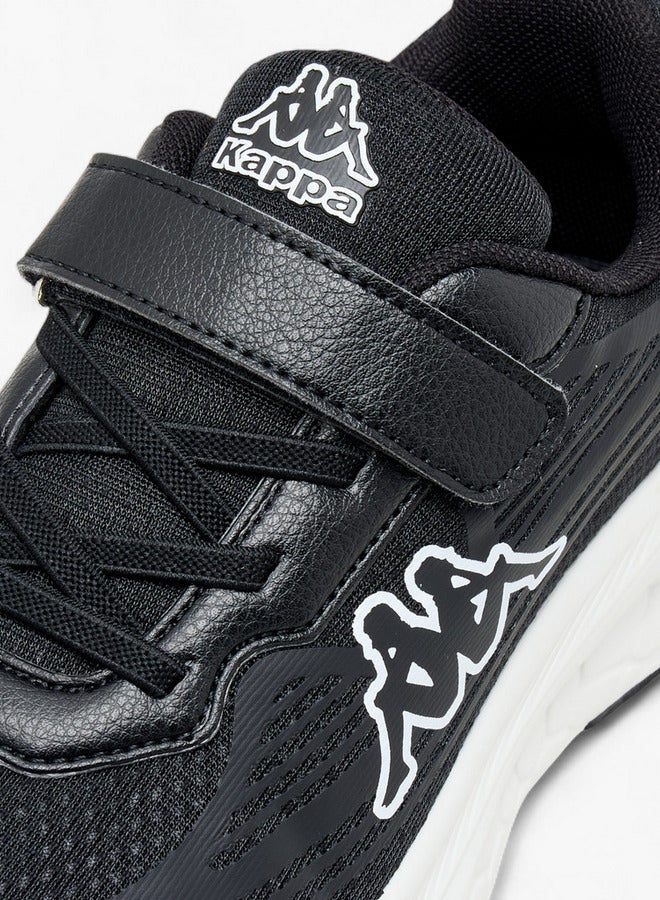 Kappa Boys' Logo Print Sports Shoes with Hook and Loop Closure  - Image 4