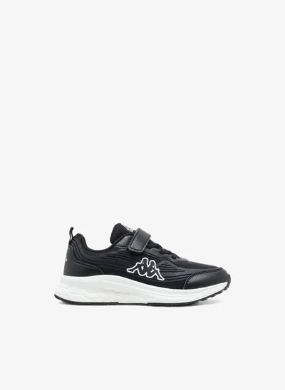 Kappa Boys' Logo Print Sports Shoes with Hook and Loop Closure