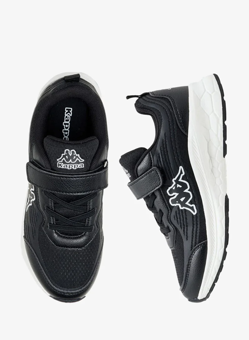 Kappa Boys' Logo Print Sports Shoes with Hook and Loop Closure