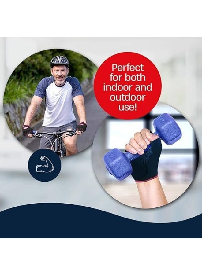 سبورت كيو جوانتي رياضي لرفع الأثقال من SportQ®️ – قفازات تدريب وركوب دراجات نصف إصبع للرجال والنساء، تصميم مريح مضاد للانزلاق ومناسب لجميع الأنشطة الرياضية - Image 5