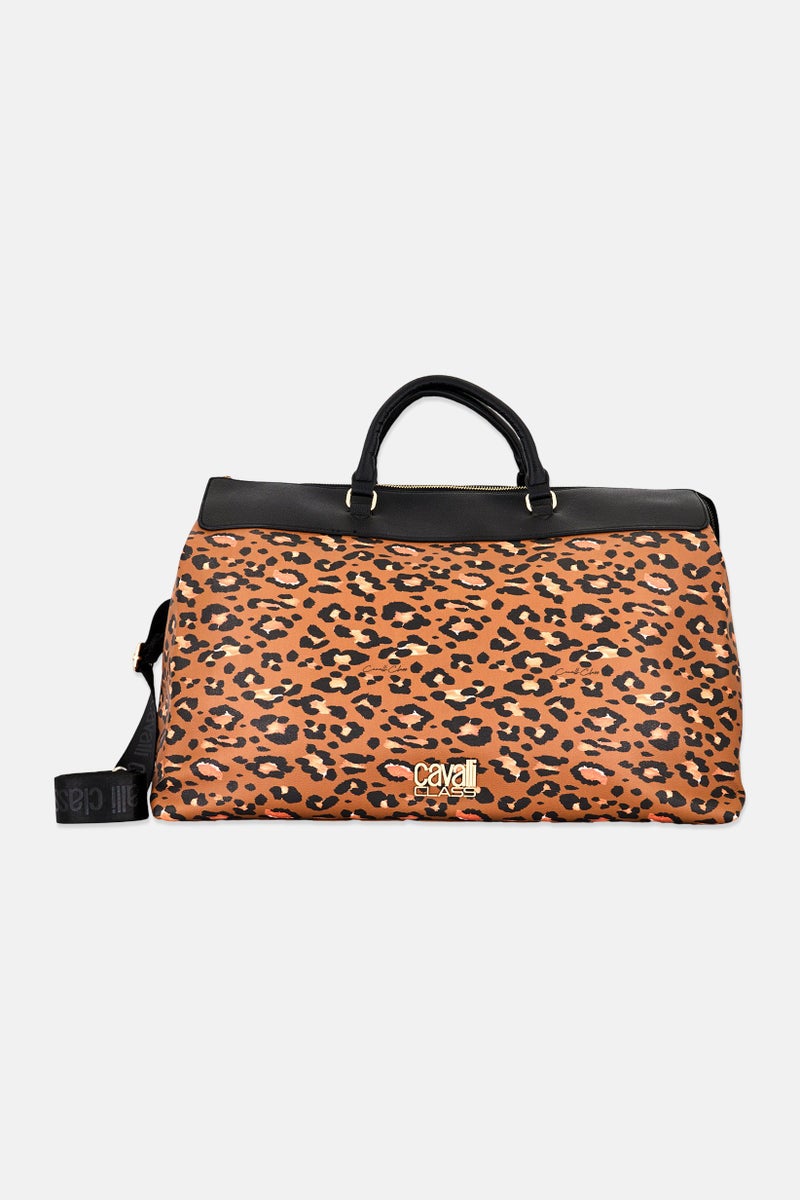 Cavalli Class Women Animal Print Tote Bag, Multicolor - Image 1