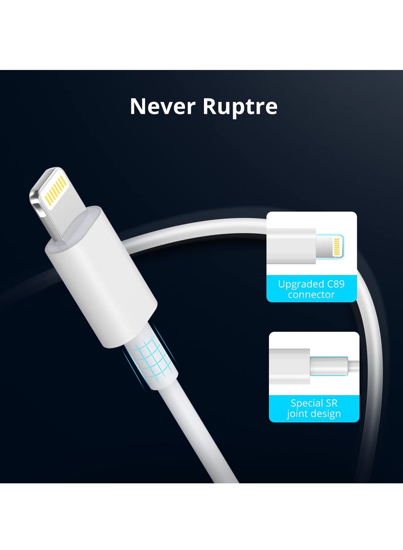 AMROAH 1M 30W Data USB C to Lightning Cable Fast Charging, Power Delivery iPhone Charging Cable Type C Nylon Braided Cord Compatible iPhone 14 13 12 11 10 X Xs Pro Max iPad - Image 4