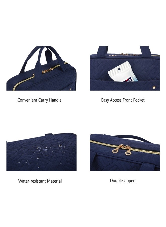 باج سمارت حقيبة أدوات الزينة المعلقة من باج سمارت بلون أزرق لتوفير المساحة - Image 4