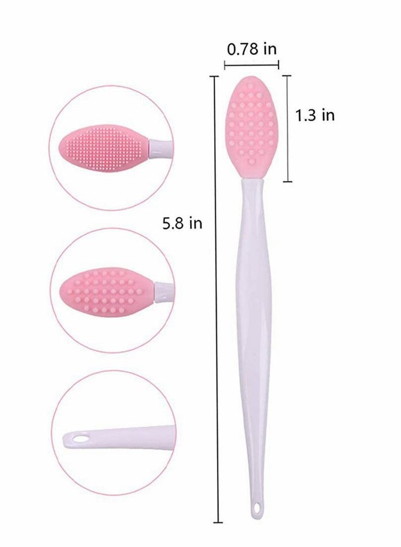 Y&D Silicone Lip Brush Tool Exfoliator for Smoother and Fuller Appearance, Scrubber Mini Exfoliating Set For Women, 2 pcs  - Image 4
