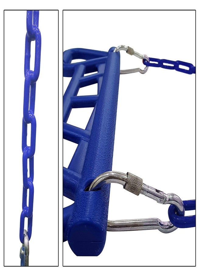 REZNOR Trapeze Swing Bar Playset with Plastic Gym Trapeze Bar for Kids/Adults, | Weight Capacity 120 kg (Blue) - Image 2