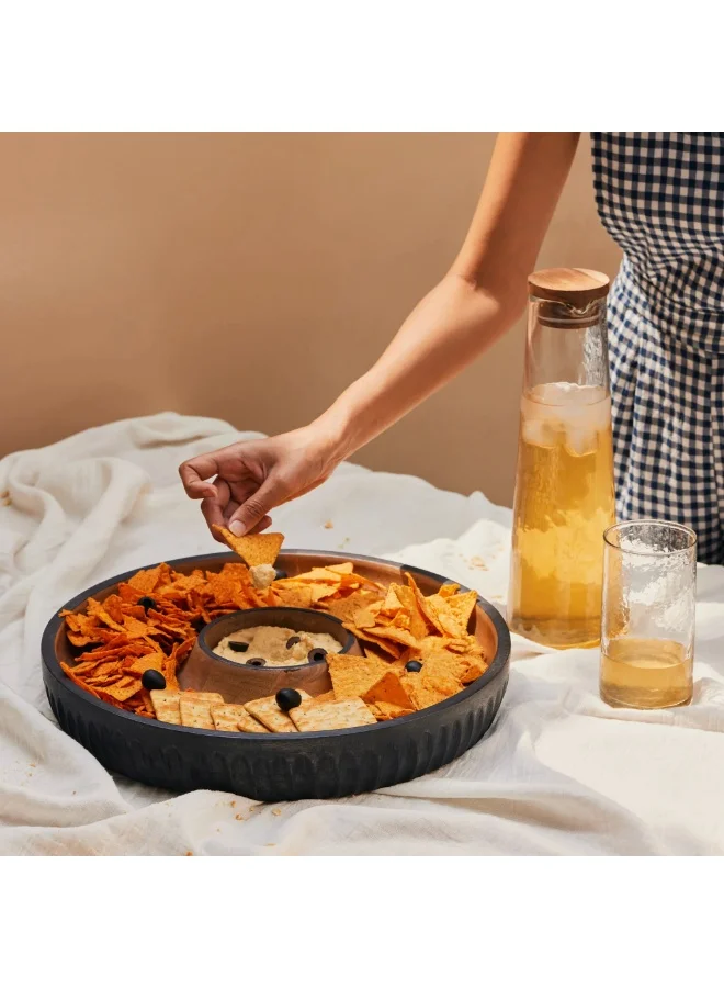 Muun Home MUUN HOME Chip N Dip Bowl - Medium Size for Parties and Everyday Use