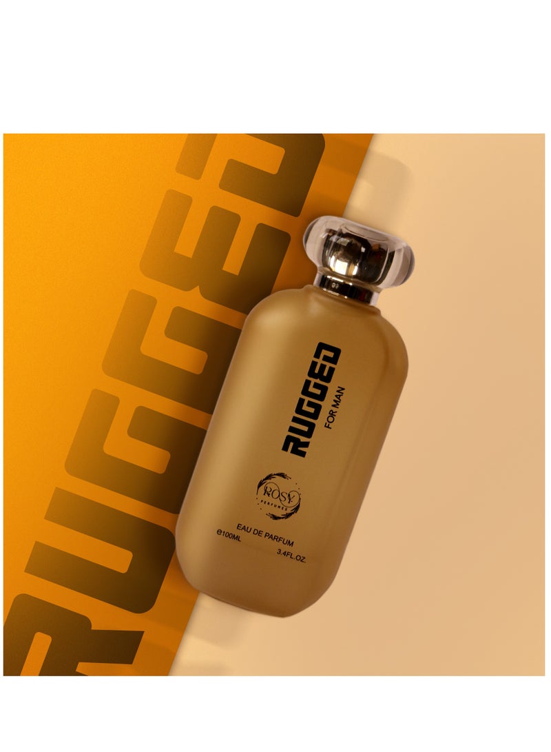 ROSY PERFUMES RUGGED Perfume for Men - 100ML | 24-Hour Long-Lasting Fragrance | Natural Infusion | Ideal Gift for Men - Image 4