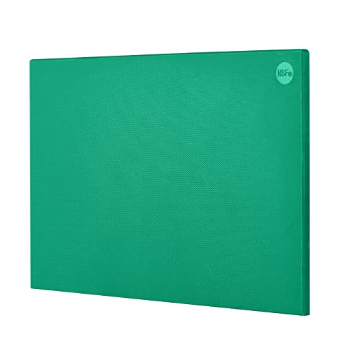 CURTA Cutting Boards for Kitchen, 20" x 14" x 0.5" Green Color Coded Plastic Chopping Board with Anti Slip Surface Dishwasher Safe - Image 1