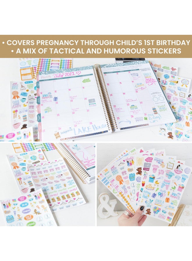 bloom daily planners New Pregnancy & Baby's First Year Planner Sticker Pack - 8 Sheets / 580+ Stickers - Maternity/Newborn Themed Stickers for Decorating, Planning, Scrapbooking, etc. - Image 4