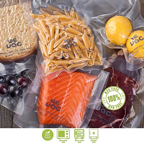 Wevac Vacuum Sealer Bags 100 Pint 6x10 Inch for Food Saver, Seal a Meal, Weston. Commercial Grade, BPA Free, Heavy Duty, Great for vac storage, Meal Prep or sous vide - Image 5