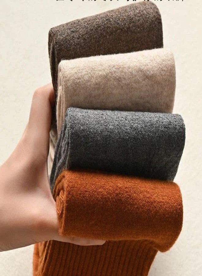 DIPDEY Wool Warm Thigh High Socks Knitted Thick Thermal Woolen Socks For Women Winter Wear Knee Length Knee High Leg Warmers Long Socks Boot Cuffs Knee Cap Stocking Girls (Free Size,1 Pair),Assorted - Image 3
