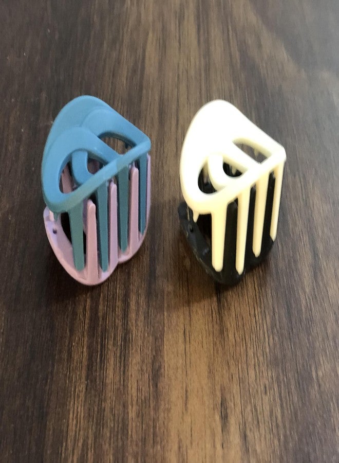 Hair Clutcher (Pack Of 2 Pcs) Hair Clips For Women Fashion Acrylic Matte Finish Stylish Claw Clips Hair Accessories For Girls, Multicolor-104