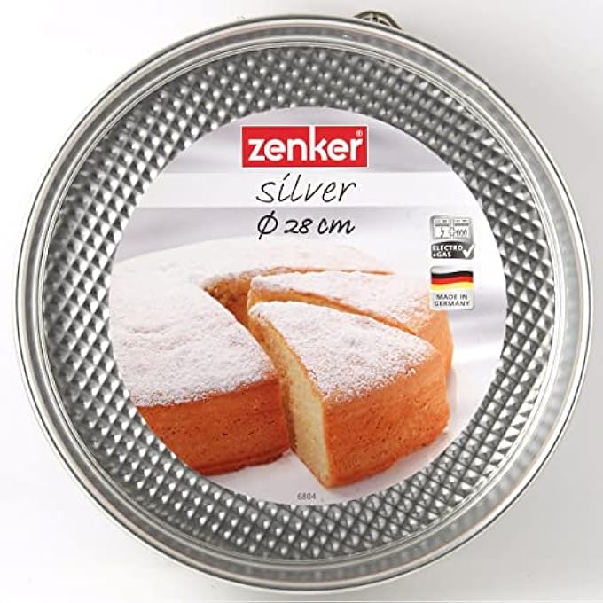 Zenker 6804 Springform Cake Tin with 1 Base 28 cm Tin Plate - Image 5