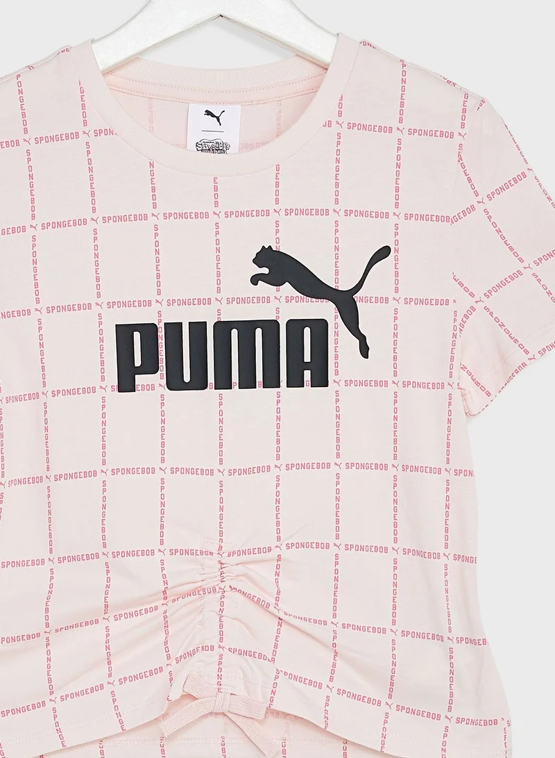 PUMA Kids Spongebob Aop T-Shirt