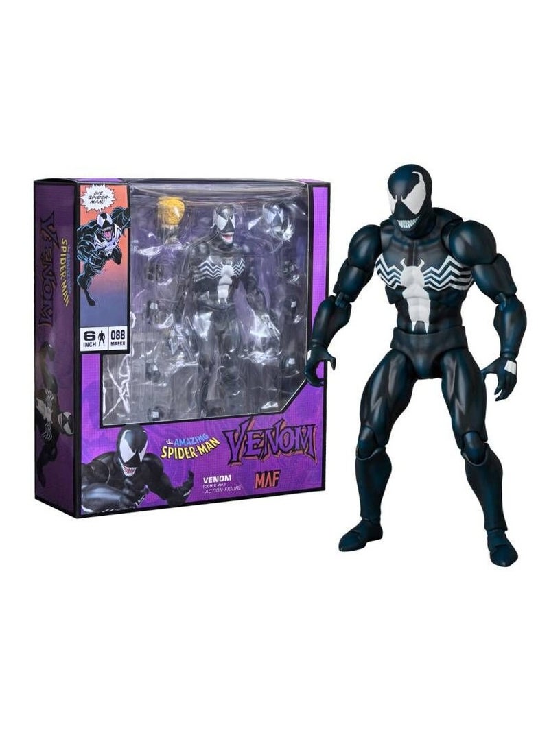 عام MAFEX088 السم الرجل العنكبوت ذبح السم السم الرقم مبادلة المشتركة المنقولة نموذج زخرفة للجماهير والأصدقاء (16 سنتيمتر) - Image 1