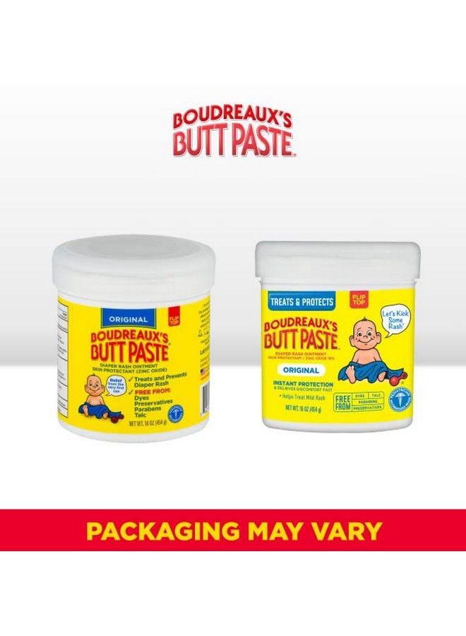 Boudreaux's Butt Paste Original Diaper Rash Cream Ointment For Baby 16 Oz. (Pack Of 2) - Image 4