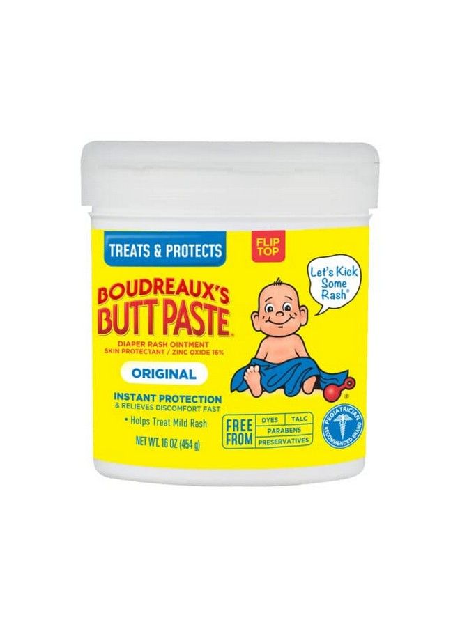 Boudreaux's Butt Paste Original Diaper Rash Cream Ointment For Baby 16 Oz. (Pack Of 2) - Image 3