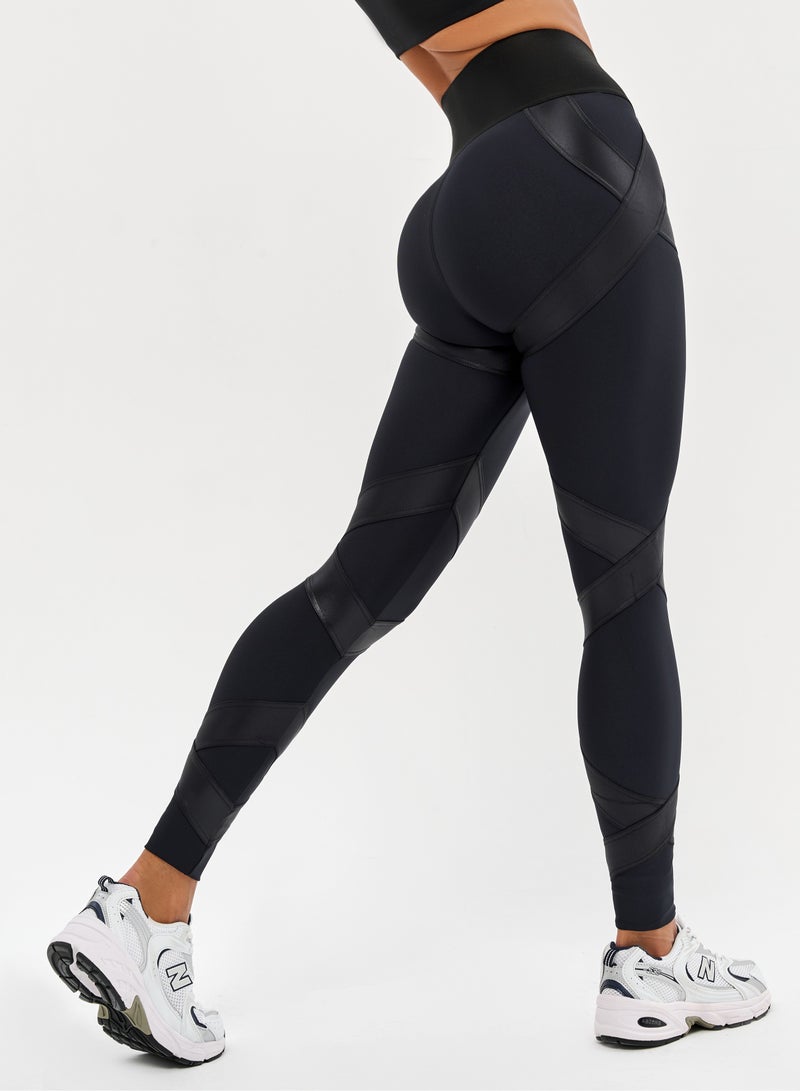 Bona Fide Bona Fide Premium Quality Leggings for Women with Unique Design and Push Up - High Waisted Tummy Control Legging  - Image 1