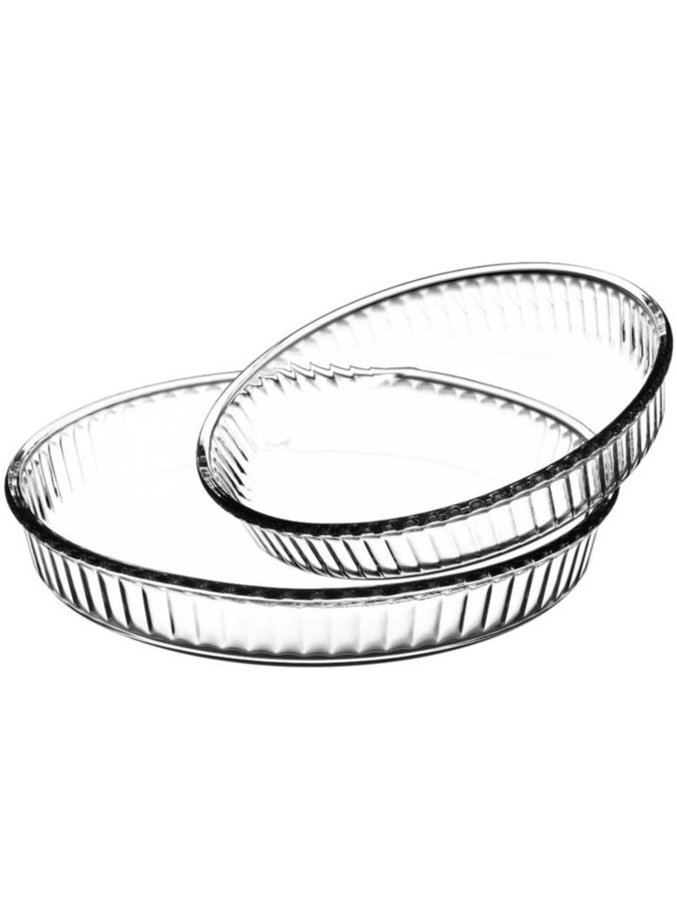 بوركام طقم أطباق فرن دائرية من بوركام - قطعتين - Image 2