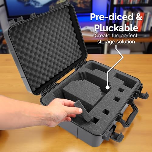 CASEMATIX Hard Case Compatible with Meta Quest 3S, Quest 3, Quest 2, Oculus Quest – VR Headset & Accessories Storage Case with Customizable Foam Protection - Image 2