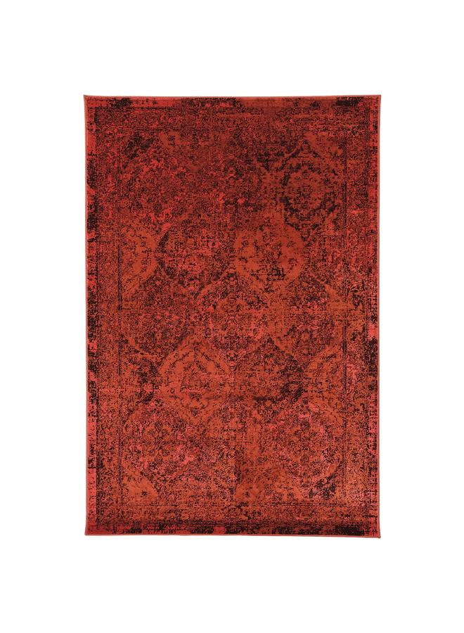Green Tiger Rug, low pile, red, 133x195 cm - Image 1