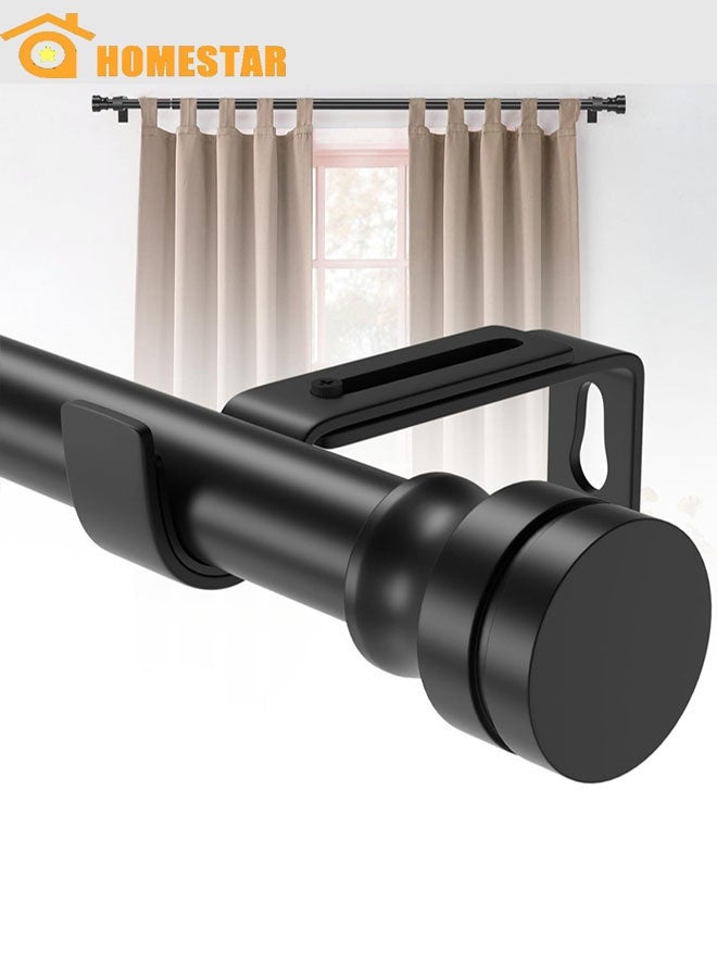Curtain Rod Curtain Poles Set for Eyelet Curtains, Splicing Heavy Duty Drapery Rods with Adjustable Brackets for Bedroom, Living Room, Office - Image 1