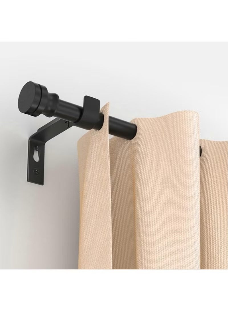Curtain Rod Curtain Poles Set for Eyelet Curtains, Splicing Heavy Duty Drapery Rods with Adjustable Brackets for Bedroom, Living Room, Office - Image 2