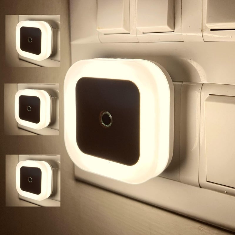 Circle M Night Light Sensor Control Warm White 3-Pack for Safety Lighting