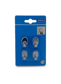 Wenko Wenko Rectangle Hook Pack Of 4 